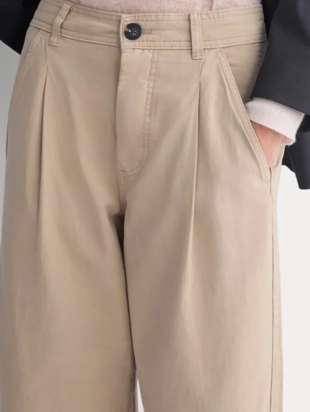 Everlane Mid Rise Wide-Leg Women's Barel Ankle Pantssummer Comfy Sz 2 Preppy